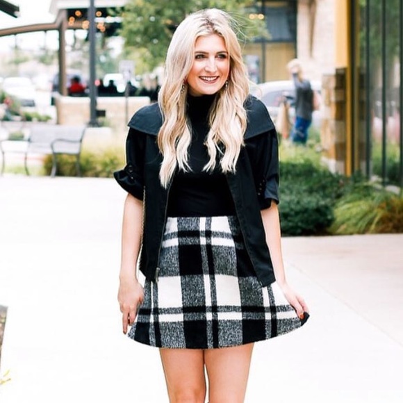ASOS Dresses & Skirts - Plaid Fleece Mini skirt